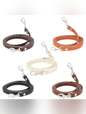 Adjustable Leather Bag Strap - Multi Color Options